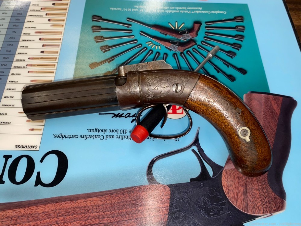 $1 Start Antique W.W Sprague & Marston 32 cal pepperbox.  no ffl -img-3