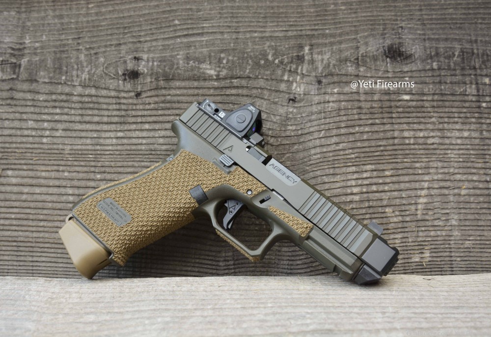 Agency Arms Sage Dynamics Glock 19x V1 2-Tone OD No CC Fee One Mag -img-7