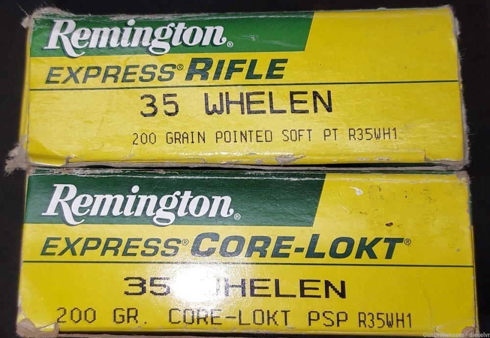 40 Rounds Remington 35 Whelen 200 Grain Pointed Soft Point Ammunition -img-1