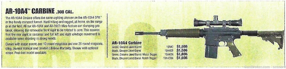 ArmaLite AR10A4CBF Carbine 16", 308, Black W/Forward Assist "B MODEL"-img-10