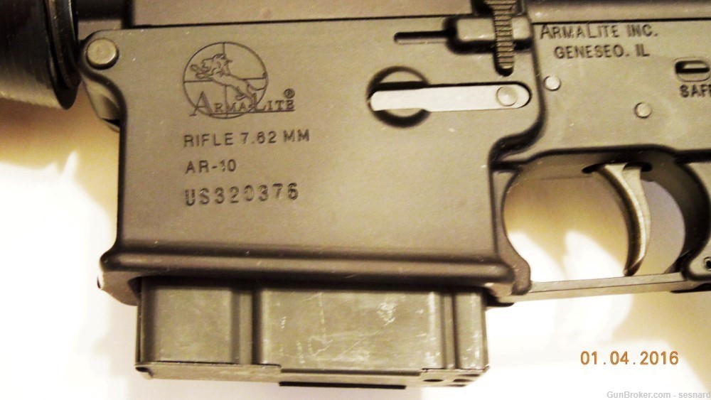 ArmaLite AR10A4CBF Carbine 16", 308, Black W/Forward Assist "B MODEL"-img-3