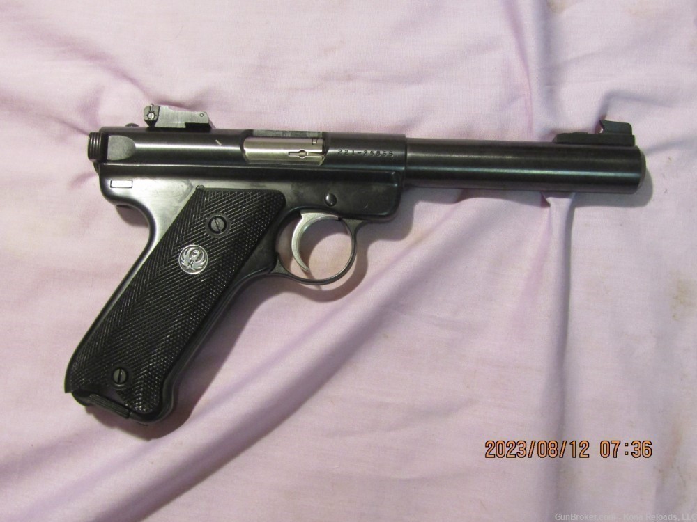 Ruger, MKII, target pistol, 5 1/2 inch barrel with case and two magazines-img-2