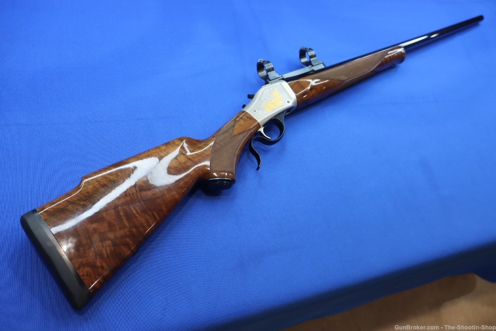 Browning Model B-78 Rifle 300 H&H MAG RMEF Gold Engraved /450 DELUXE B78 -img-0