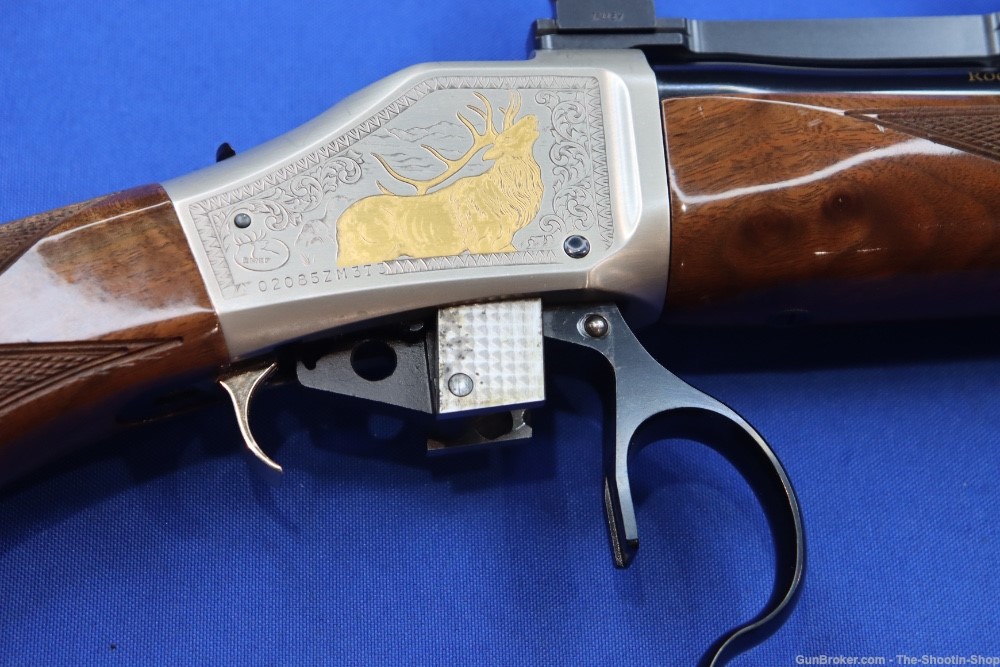 Browning Model B-78 Rifle 300 H&H MAG RMEF Gold Engraved /450 DELUXE B78 -img-62