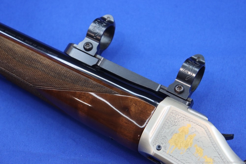 Browning Model B-78 Rifle 300 H&H MAG RMEF Gold Engraved /450 DELUXE B78 -img-16