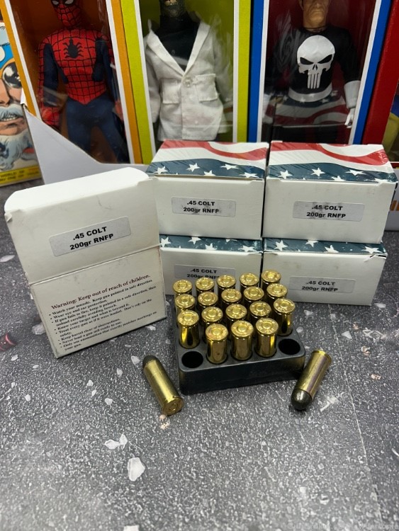 US made .45 Colt .45LC ammunition 440 rounds NIB SASS cowboy action -img-0
