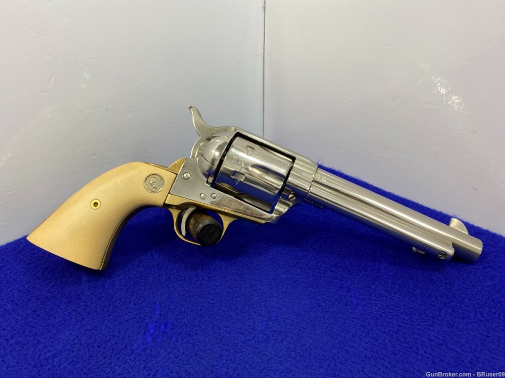 Uberti Cattleman .45 Colt Nickel 5 1/2" *STUNNING COWBOY STYLE SIDEARM* -img-17
