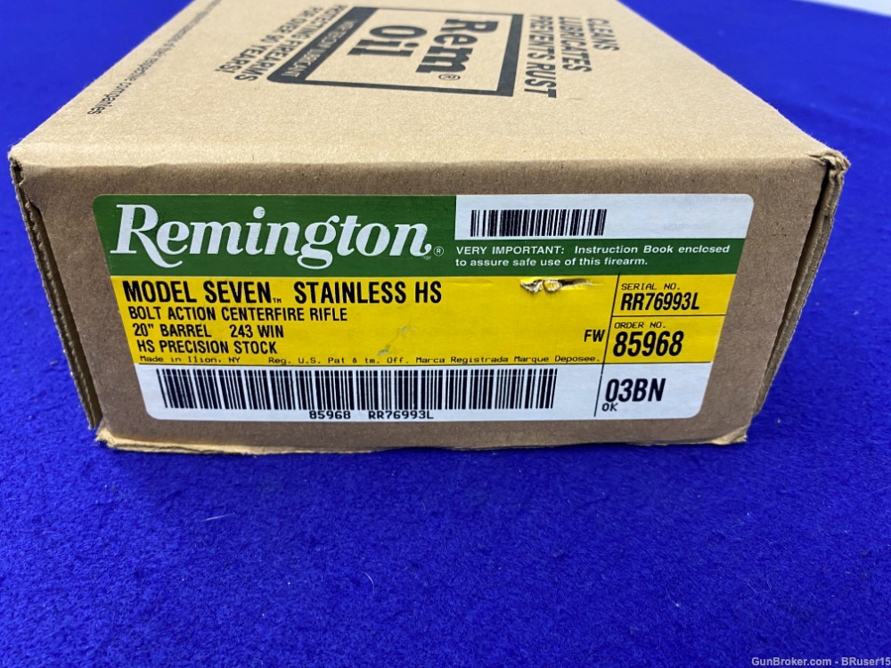 Remington Seven Stainless H-S .243win 20"*PERFECT ALL-AROUND HUNTING RIFLE*-img-2