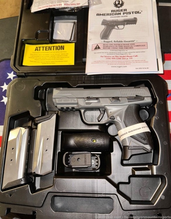 Exceptional Elite Ruger American Compact 45 Auto Box 3 Mags & Papers -img-0