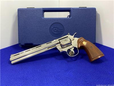 Colt Python .357 Magnum -DESIRABLE 8" NICKEL MODEL- Iconic Snake Model