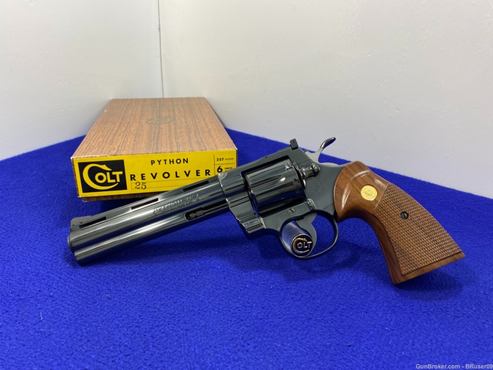 Vintage Colt Python .357 Mag Blue 6" -FAMOUS SNAKE SERIES- Iconic Colt-img-2