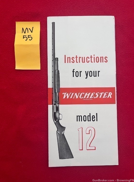 Original Winchester Model 12 Owners Instruction Manual -img-0