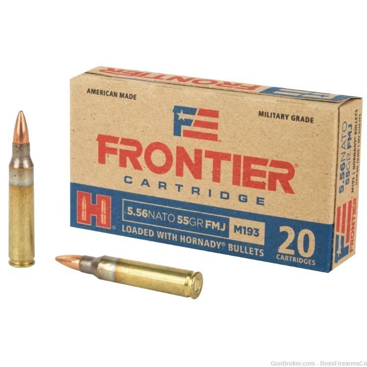 Frontier Cartridges 5.56x45mm NATO 55gr FMJ Box of 20 FR200-img-0