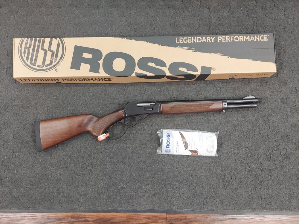 NIB ROSSI/CBC/BRAZTECHINT'L R95 TRAPPER LEVER ACTION .45-70 GOVT 16.5"T/B-img-0