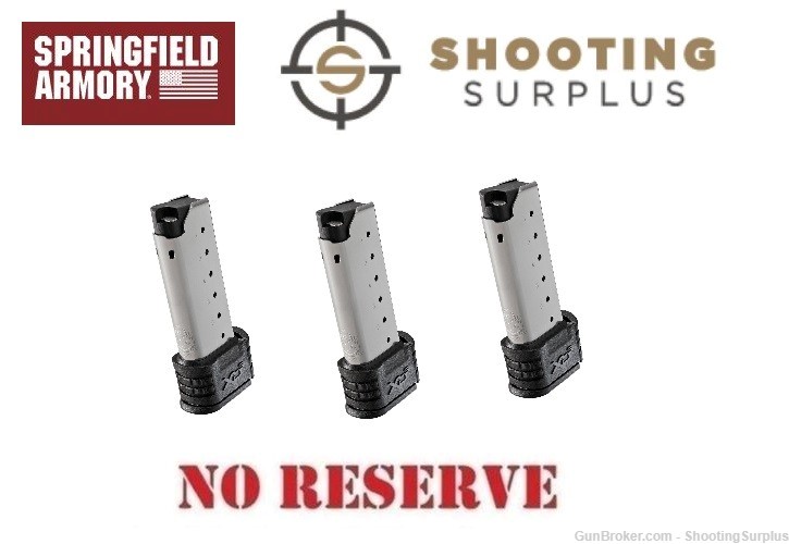 Springfield Armory XDs 45 ACP Magazines  XdS45 W/Sleeves 7 rounds 3 mags-img-0