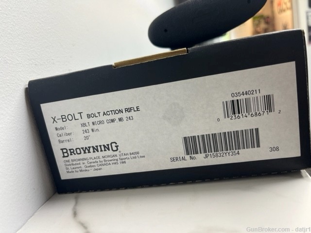 Browning X-Bolt Micro Comp. MB 243 win.  *No Reserve*-img-18