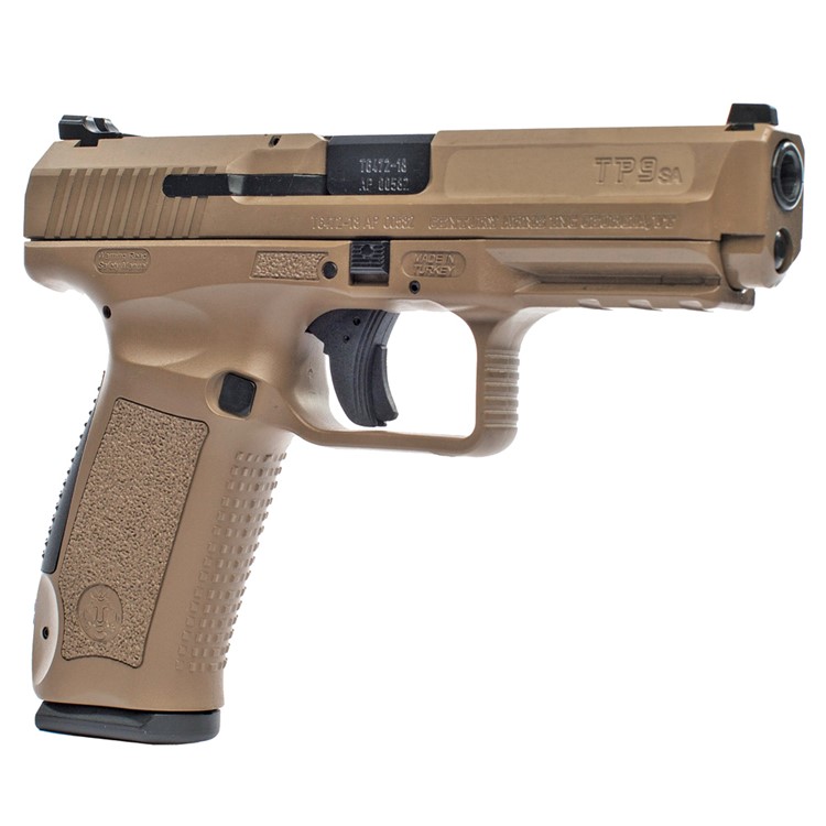 CANIK TP9SA Mod2 9mm 4.46in 18rd FDE Pistol with Warren Sights (HG4863D-N)-img-1