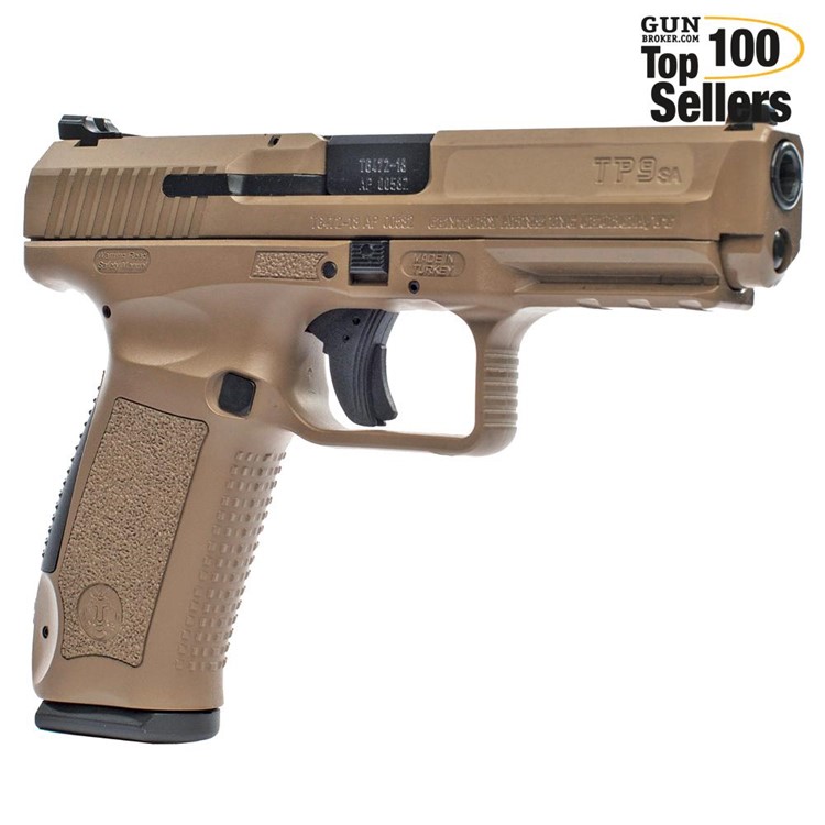 CANIK TP9SA Mod2 9mm 4.46in 18rd FDE Pistol with Warren Sights (HG4863D-N)-img-0