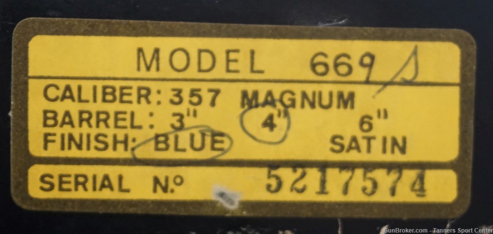 Taurus Model 669 357 357mag 6" Blue No Reserve 1¢ Start-img-27