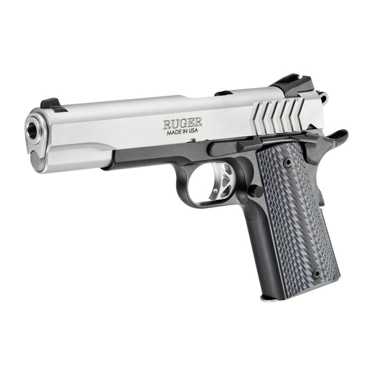 RUGER SR1911 Full Size 9mm Luger 5in Stainless Steel 1+9rd Pistol (6794)-img-4