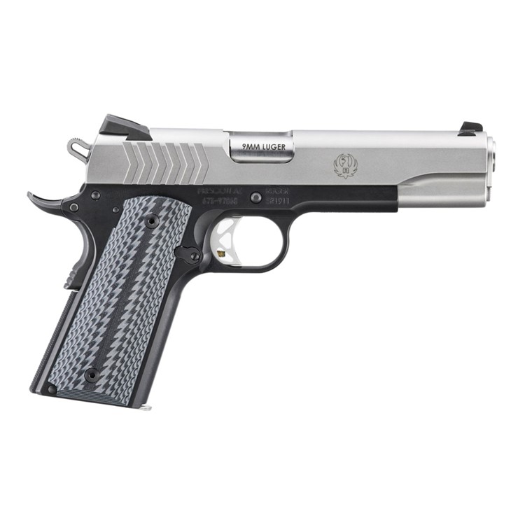 RUGER SR1911 Full Size 9mm Luger 5in Stainless Steel 1+9rd Pistol (6794)-img-1