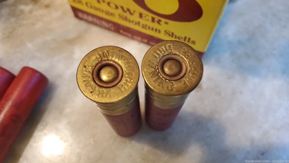 Western Super X and Browning 28 Gauge vintage shotshells - 43 shells-img-4