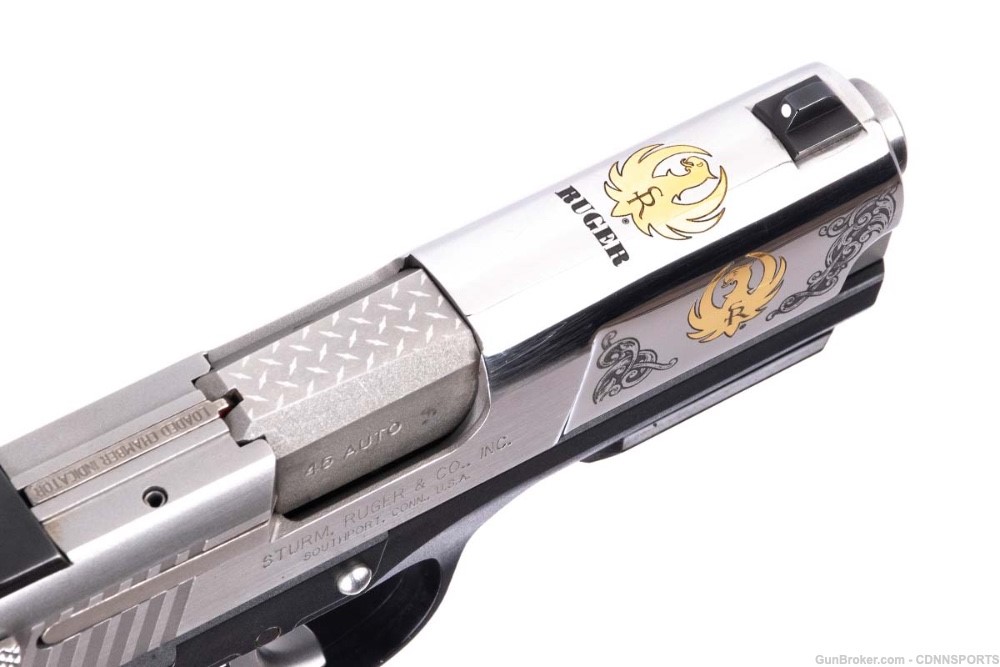 Ruger TALO Engraved Prototype Stainless KP345 .45ACP NEW with Signed COA-img-7