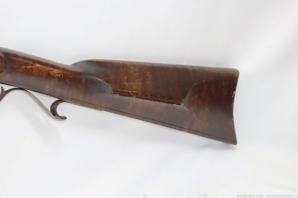 POOR BOY Full-Stock .36 FLINTLOCK Long Rifle Signed “R.O.” Contemporary-img-15