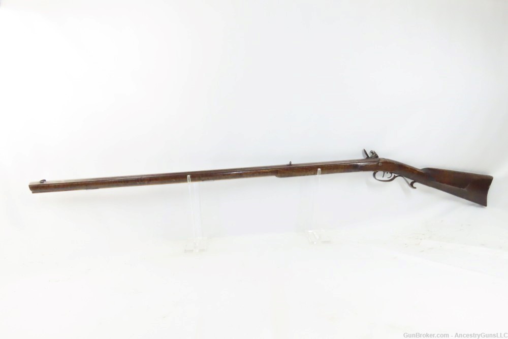 POOR BOY Full-Stock .36 FLINTLOCK Long Rifle Signed “R.O.” Contemporary-img-14