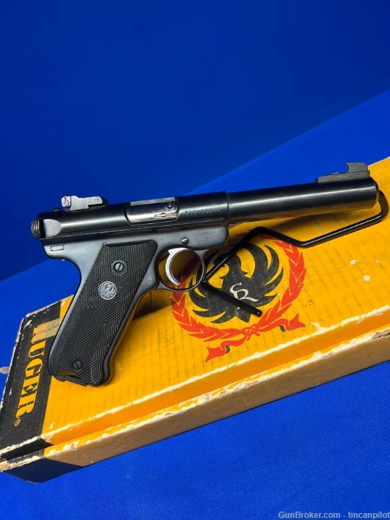 Ruger Mark II TARGET .22 LR Pistol No reserve Penny Auction -img-3