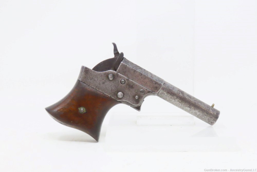REMINGTON No. 3 Antique “SAW HANDLE” Vest Pocket .41 RF DERINGER Pistol    -img-12