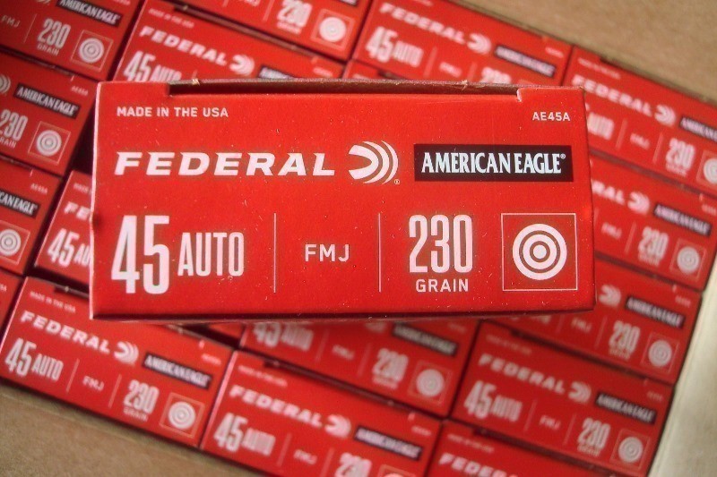 200 Federal 45 acp 230 gr FMJ NEW American Eagle ammo AE45A-img-3