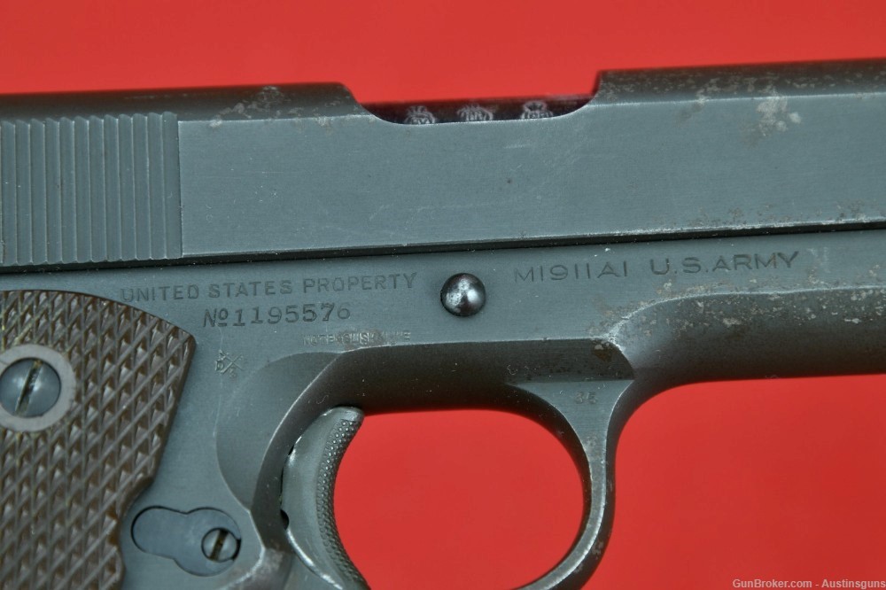 SHARP Colt Model 1911A1 - U.S. Issued - 1944 - *LEND-LEASE*-img-8