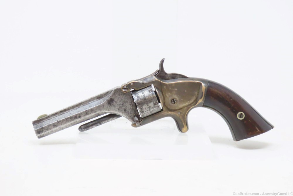 Antique CIVIL WAR Era SMITH & WESSON No. 1 2nd Issue Revolver “WILD WEST”  -img-1