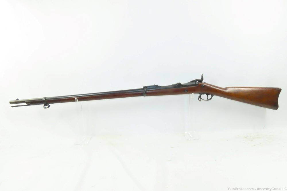 Antique U.S. SPRINGFIELD M1884 TRAPDOOR .45-70 Rifle INDIAN WARS w/BAYONET -img-16