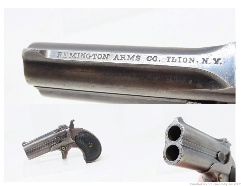 REMINGTON Model 95 Type II .41 RF OVER/UNDER Double DERINGER C&R Pistol    -img-0