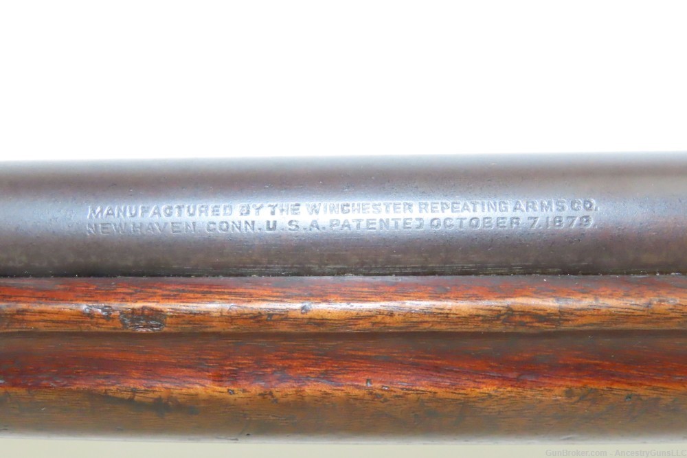 U.S. FLAMING BOMB Marked WINCHESTER M1885 .22 WINDER Training Musket C&R   -img-12