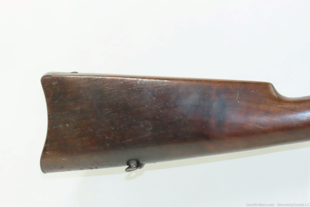 U.S. FLAMING BOMB Marked WINCHESTER M1885 .22 WINDER Training Musket C&R   -img-2