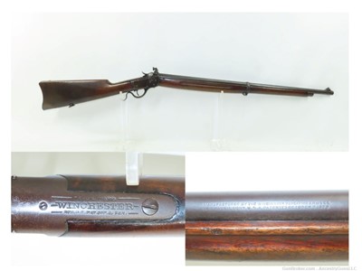 U.S. FLAMING BOMB Marked WINCHESTER M1885 .22 WINDER Training Musket C&R   