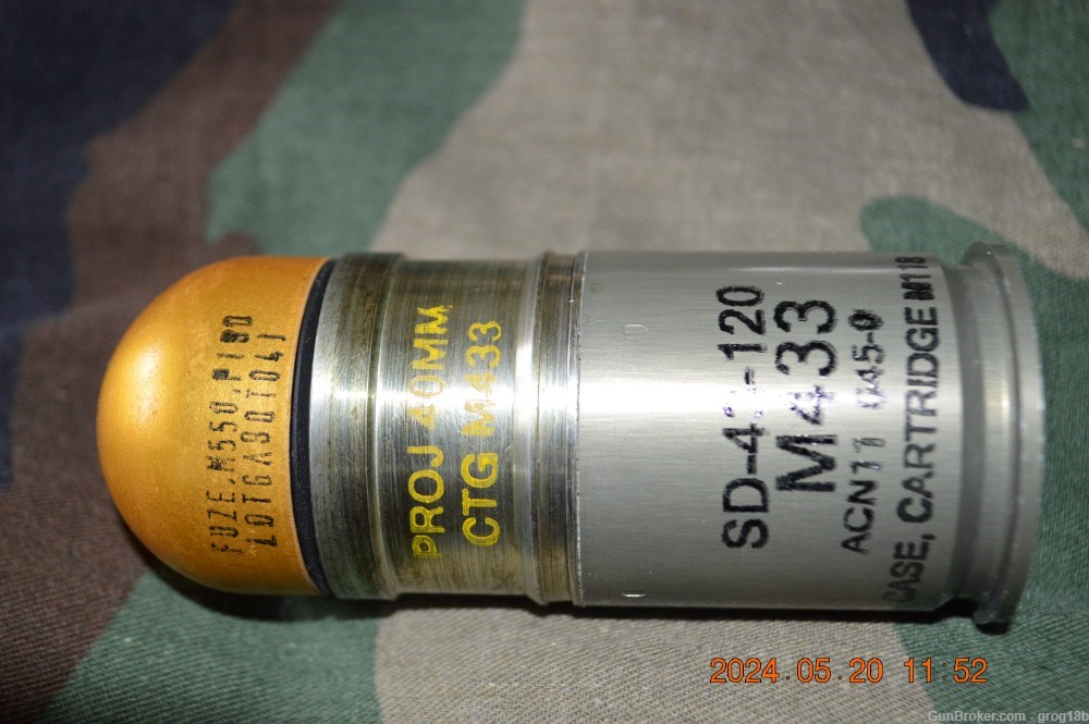 40MM M433 HEDP grenade reproduction (inert)-img-0