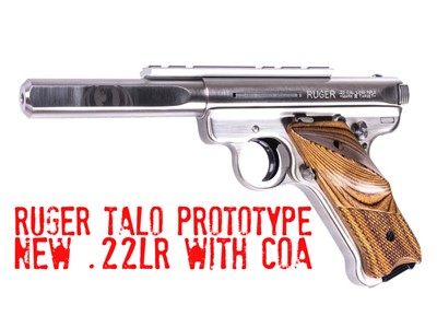 Ruger TALO Prototype YSSA Prototype MKIII .22LR NEW with Signed COA 