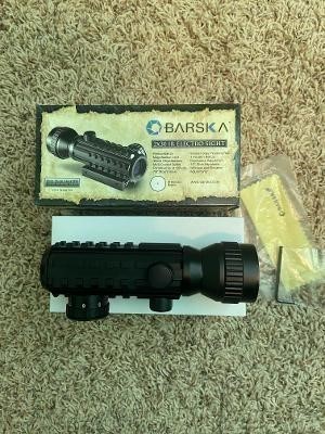Barska Electro Rifle Scope, 2x, 30mm, Matte Black, Red Dot Reticle-img-0