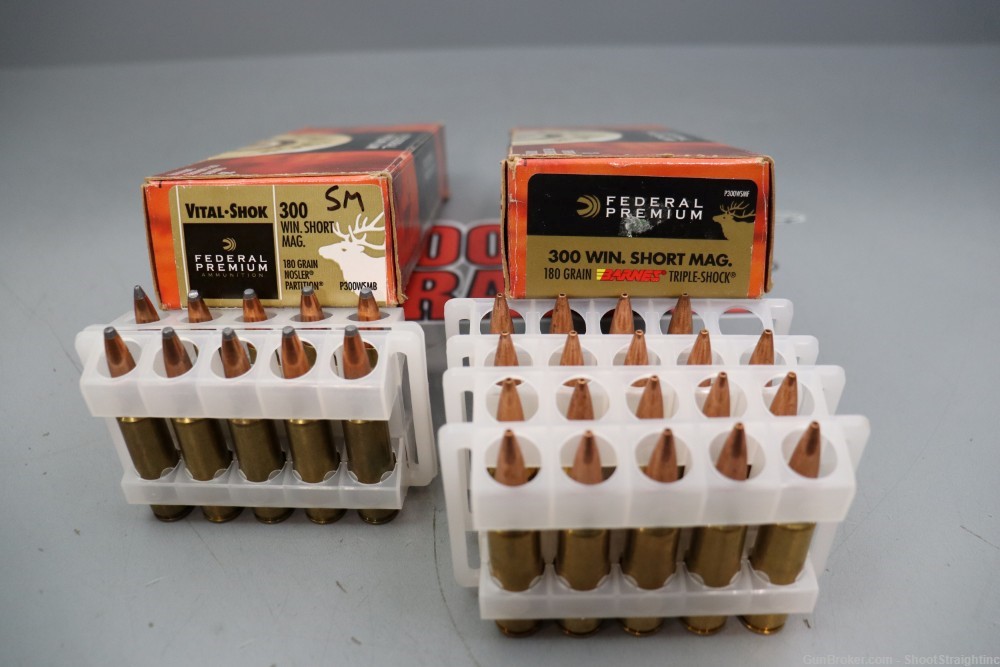 Lot o' 29 Rounds of Federal Vital-Shok .300WSM 180gr Ammunition -img-9