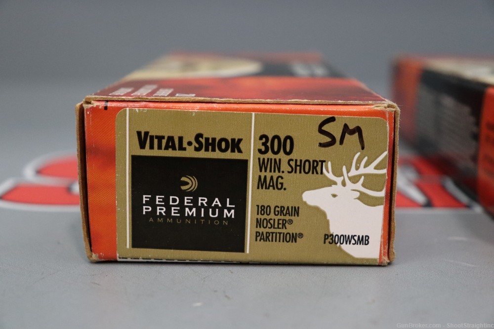 Lot o' 29 Rounds of Federal Vital-Shok .300WSM 180gr Ammunition -img-1