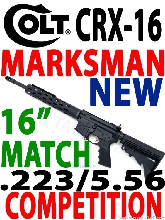 RARE COLT CRX-16 COLT Competition Marksman AR15  Marksman Competition MATCH-img-0
