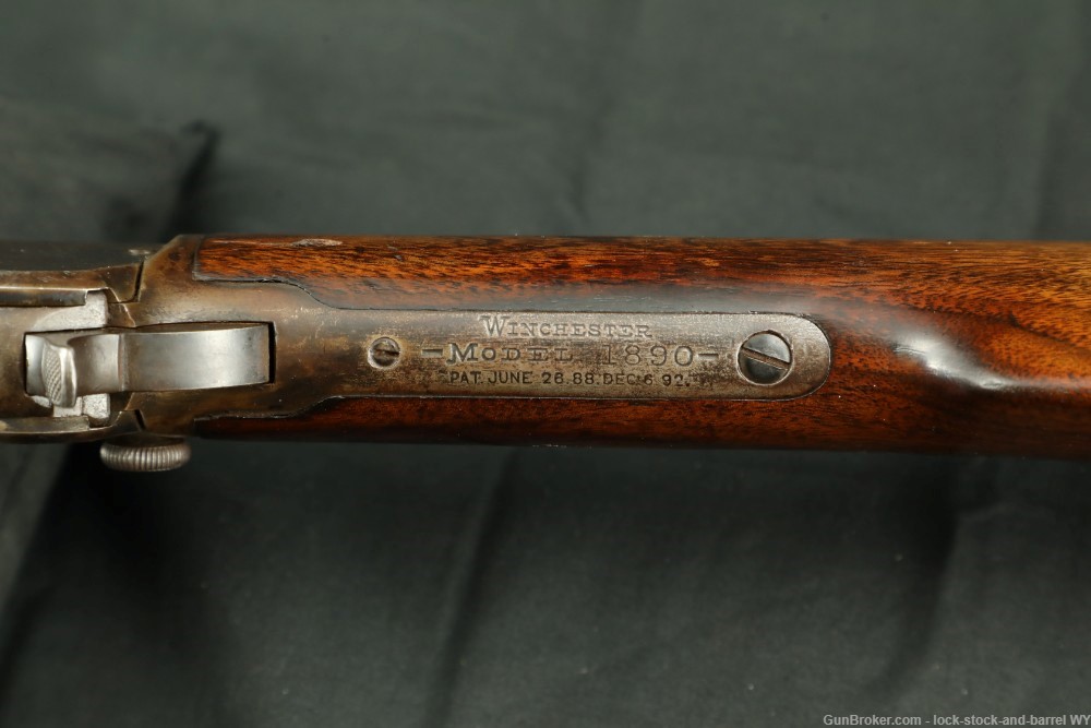 Winchester Model 1890 2nd Model Takedown 24" .22 WRF Pump Rifle, 1903 C&R-img-26