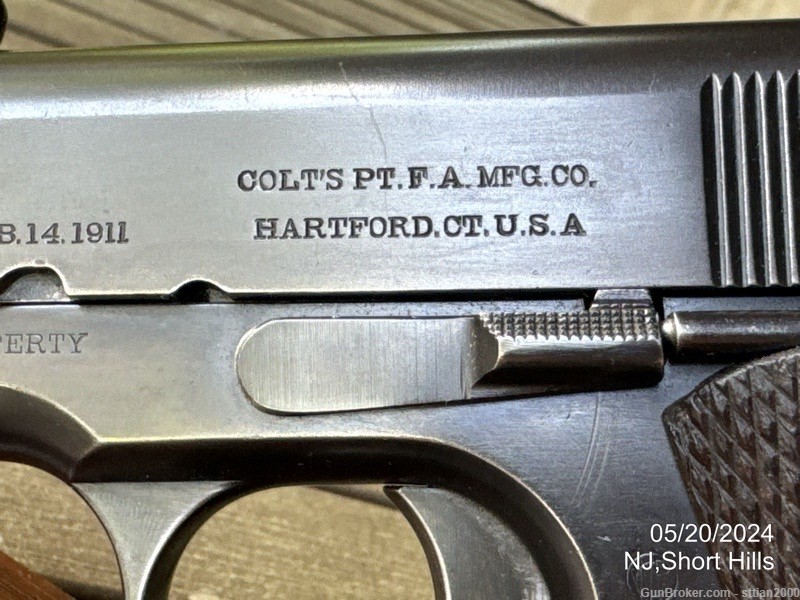 1913 5-Digit SN Colt US Navy 1911 US Property 45 ACP-img-12