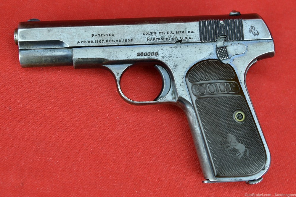 SHARP WW1 Era Colt Model 1903 Hammerless Pistol - .32 ACP-img-0