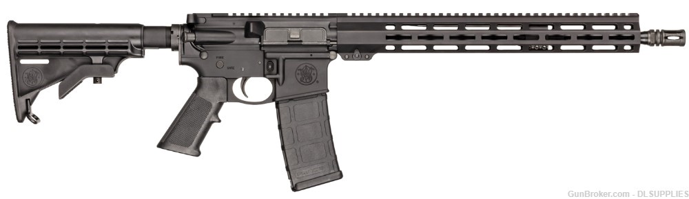 SMITH AND WESSON S&W M&P15 SPORT III BLACK FINISH M-LOK RAIL 16" BBL 5.56-img-0
