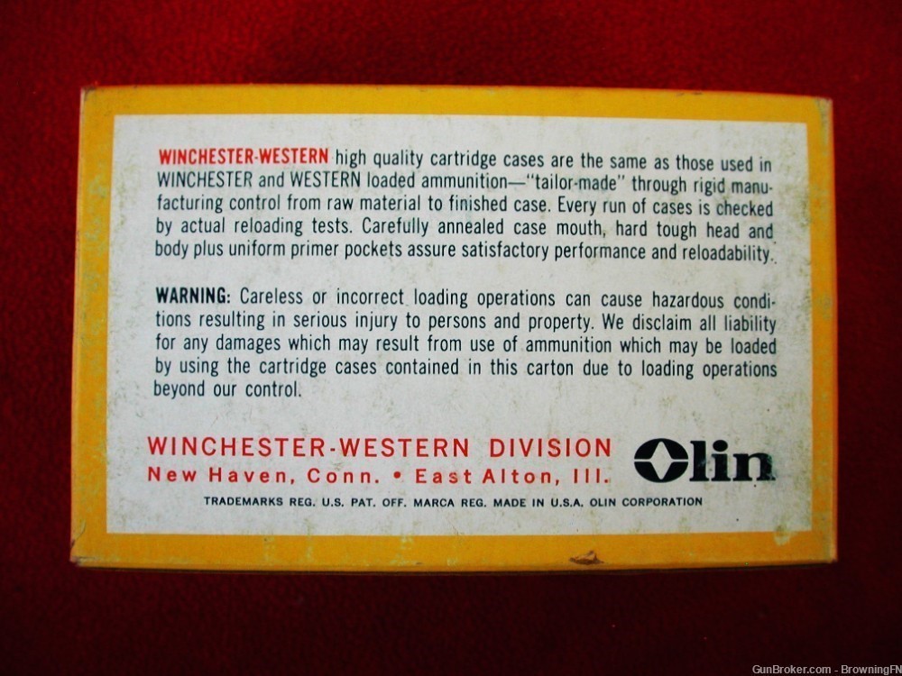 2 Vintage Boxes Winchester .303 Savage Un-Fired Brass Cases 40 Cases-img-3